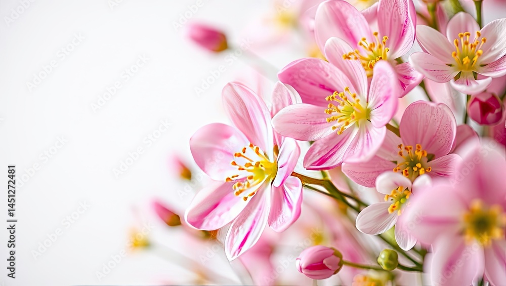 Delicate Spring Blooms, Close-Up Product Shot Delicate Spring Blooms, Close-Up Product Shot