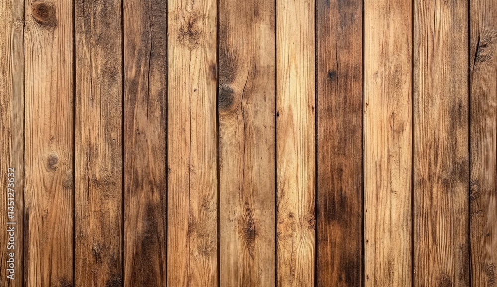 Naklejka premium Rustic Wooden Planks: A Warm, Textured Background