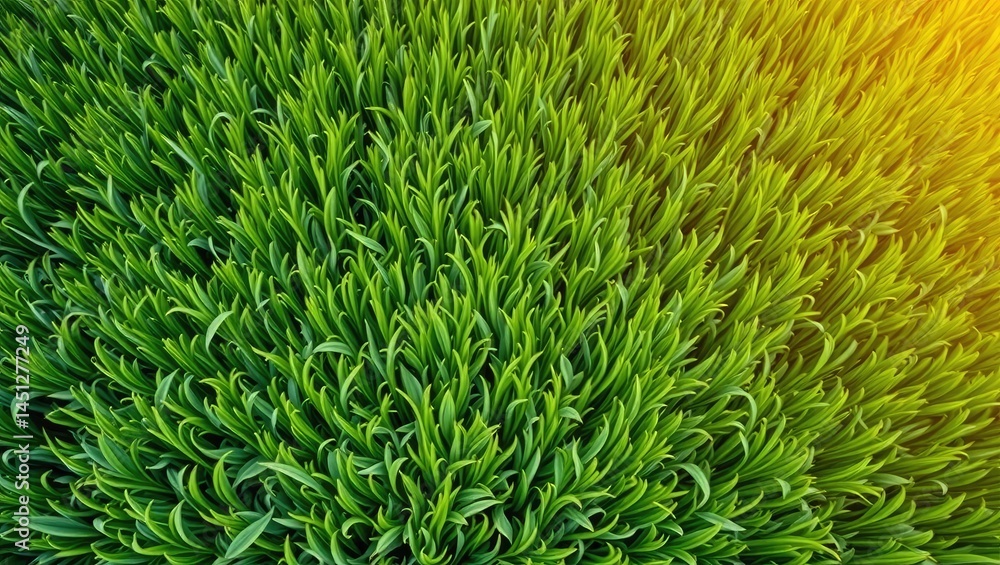 Lush Green Cultivated Field - Horizontal Image with Space Lush Green Cultivated Field - Horizontal Image with Space