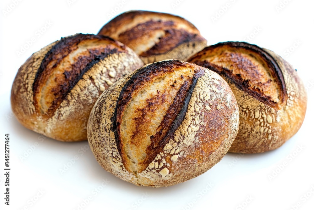 custom made wallpaper toronto digitalFreshly baked artisan bread rolls with a crispy crust arranged on a white background