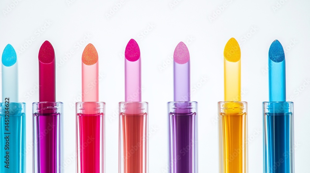 Colorful lip glosses Colorful lip glosses