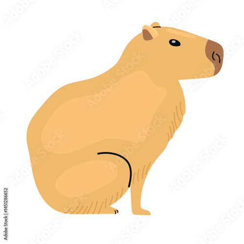 Capibara icon clipart avatar logotype isolated illustration