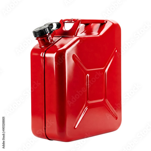 Gas can isolated on transparent background