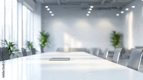 Wallpaper Mural Serene conference room with minimal design and focus on technology integration Torontodigital.ca