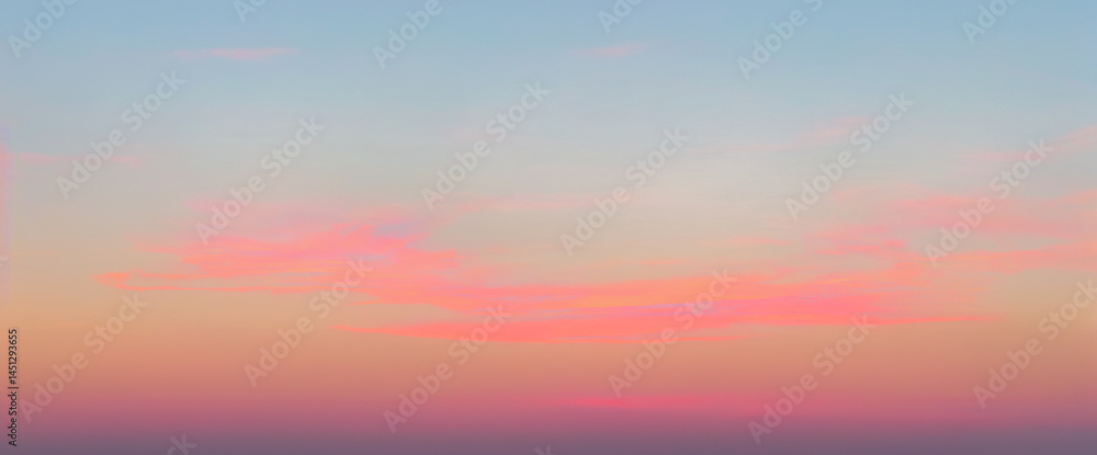 Obraz premium Sky with pastel colors pink orange purple and blue during sunset or sunrise. luxurious premium sunset and sunrise photo collection for background