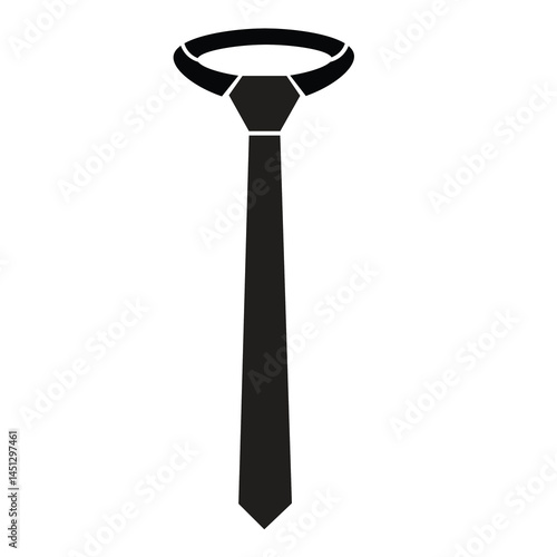 The tie icon. Necktie and neckcloth symbol