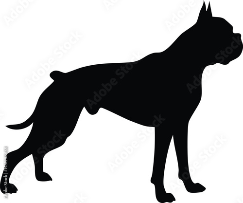 pug Dog silhouette illustration