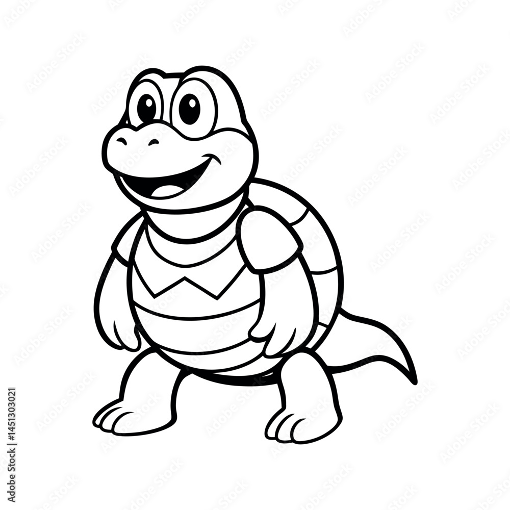 Fototapeta premium funny turtle cartoon