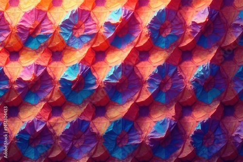 Wallpaper Mural Geometric shapes repeating in rhythmic sequence, decor, sequence, angles Torontodigital.ca