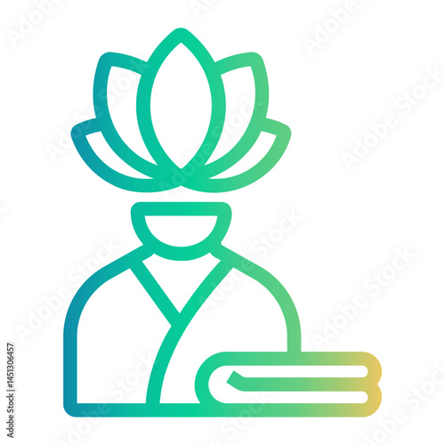 peace of mind Line Gradient Icon
