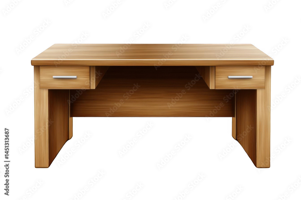 Wooden Desk Design with Storage for office, work or study concept Wooden Desk Design with Storage for office, work or study concept