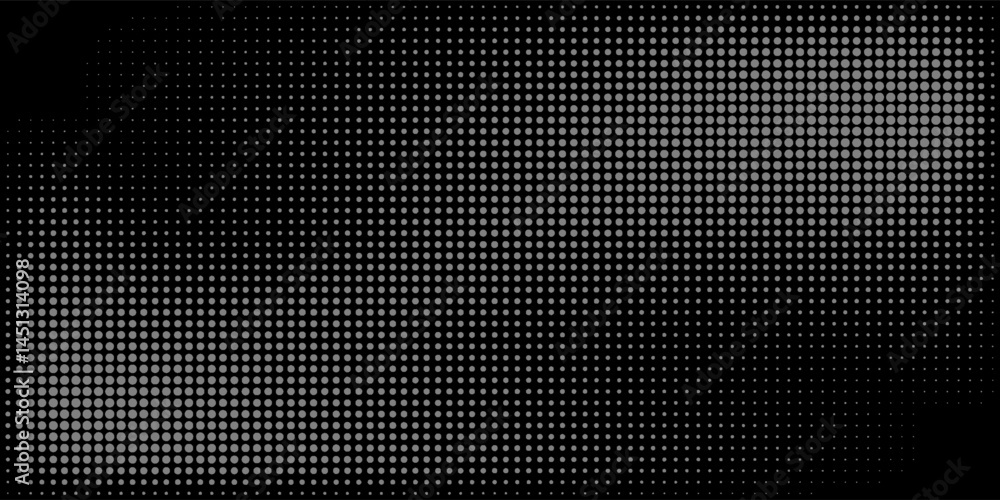 Dot white black wave technology texture background. Abstract big data digital concept. 3d rendering.