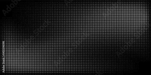 Dot white black wave technology texture background. Abstract big data digital concept. 3d rendering.