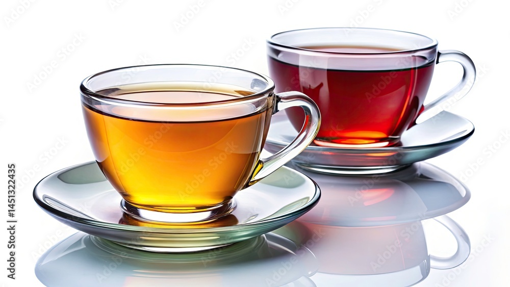 Two Cups of Tea, White Background, Teacup Photography, Hot Beverage, Tea Time, Cozy Drink, Afternoon Tea, Herbal Tea, Tea Lovers, Isolated Teacups Two Cups of Tea, White Background, Teacup Photography, Hot Beverage, Tea Time, Cozy Drink, Afternoon Tea, Herbal Tea, Tea Lovers, Isolated Teacups
