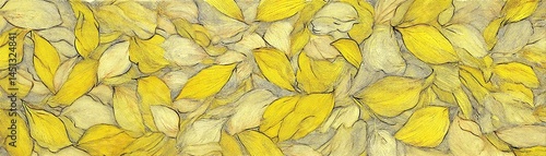 Obraz na płótnie Yellow flower petals scattered on a natural background w salonie