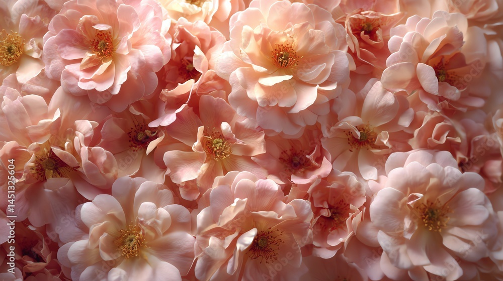 Beautiful pink flowers close-up on a blurred background.