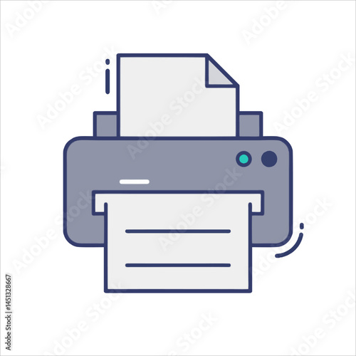 printer icon vector illustration