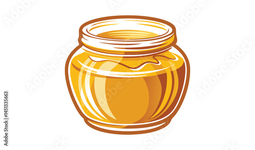 glass jar of honey
