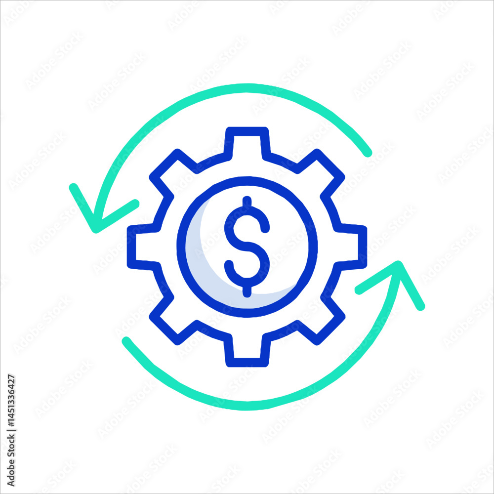 vector gear icon vector gear icon