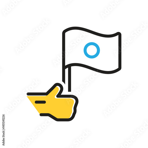 Multi color  icon for independent