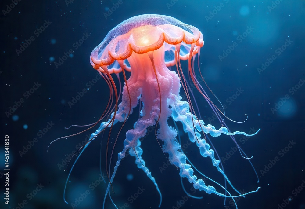 This is a stunning image of a jellyfish! This is a stunning image of a jellyfish!