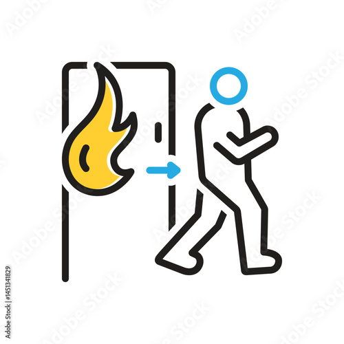Multi color  icon for emergency