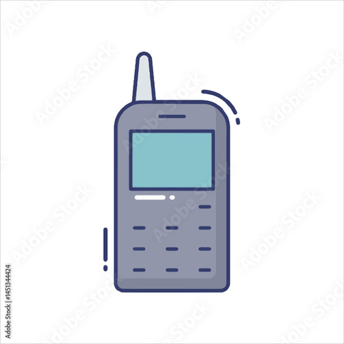 mobile phone isolated on white