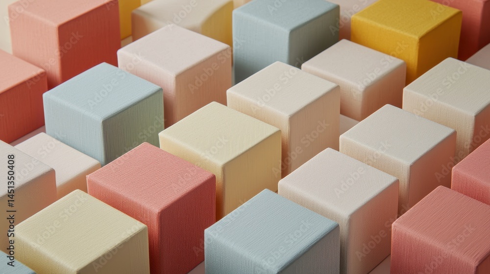 Obraz premium Candy-Colored Staircases Intertwined