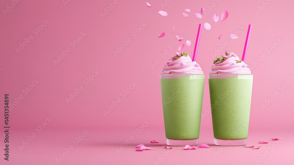 Matcha smoothie and sakura cherry blossom tree,spring season ,drink sweets for banners,Collection of matcha drinks with latte,menu popular japan,cards, flyers,wallpapers,copy space. Matcha smoothie and sakura cherry blossom tree,spring season ,drink sweets for banners,Collection of matcha drinks with latte,menu popular japan,cards, flyers,wallpapers,copy space.