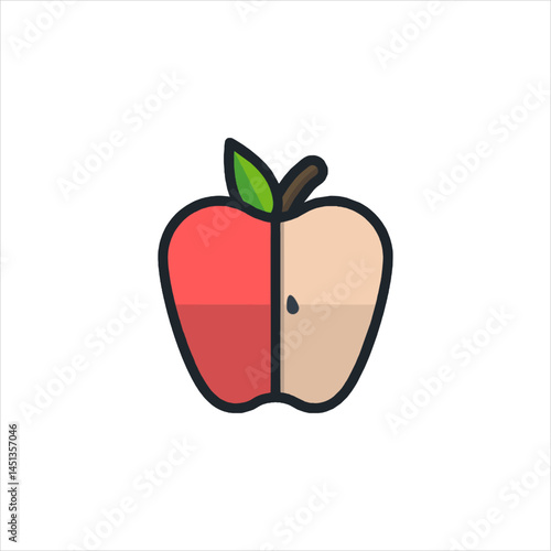 Wallpaper Mural red apple icon Torontodigital.ca