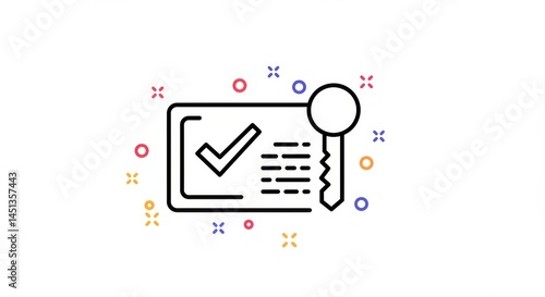 Secured access approval presented through digital checkmark verification