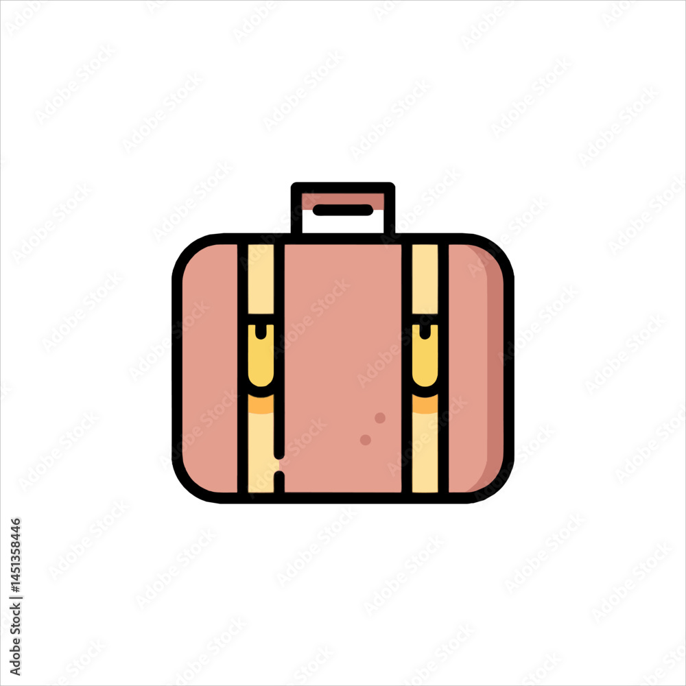 red suitcase isolated on white red suitcase isolated on white