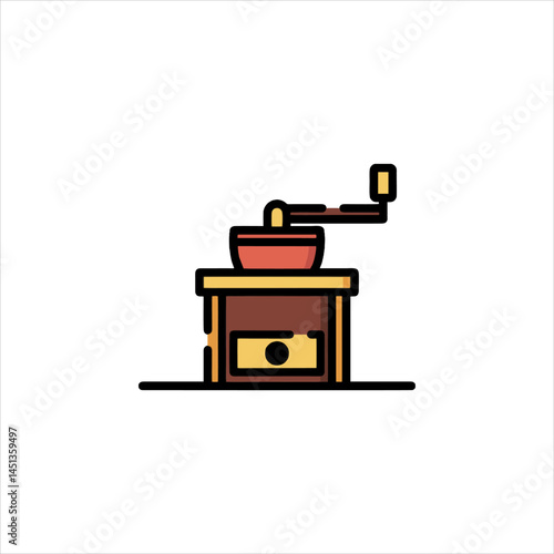 coffee grinder and coffee beans