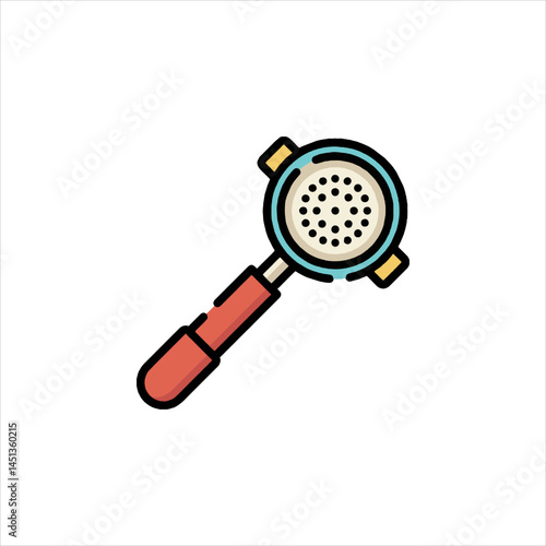 magnifying glass on white background