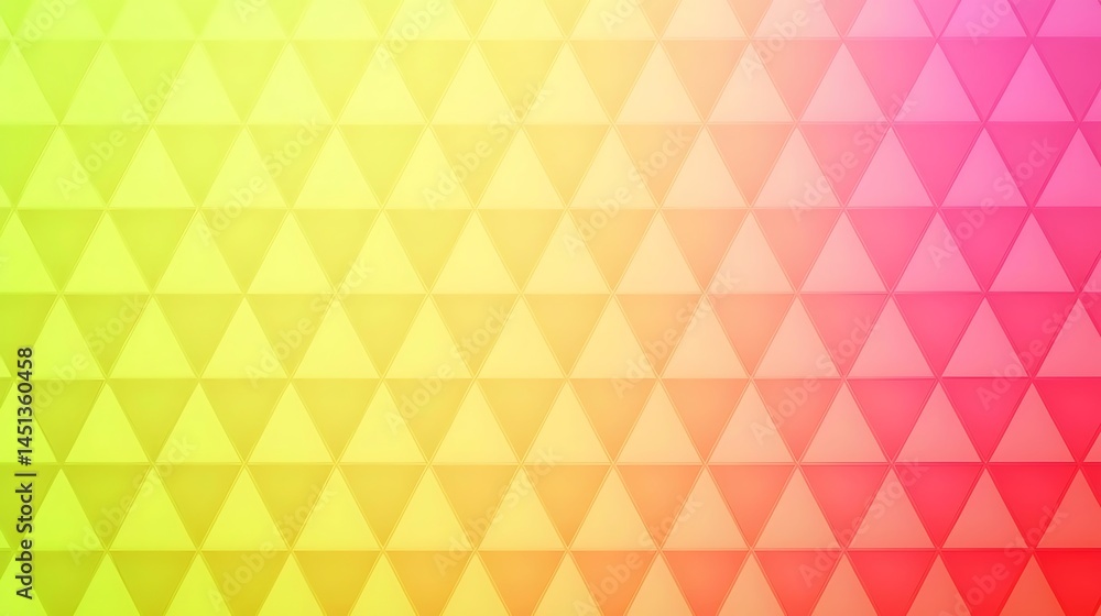 Abstract Triangle Pattern Gradient in Yellow to Pink Color Abstract Triangle Pattern Gradient in Yellow to Pink Color