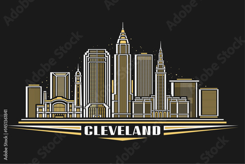 Vector illustration of Cleveland