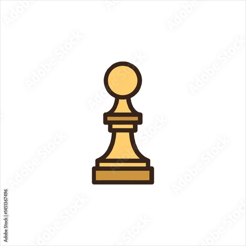 chess pawn vector illustration