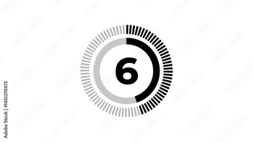 10 second countdown with circle animation with black background , 10 to 0 animation countdown. 4k video 10 second countdown with circle animation with black background , 10 to 0 animation countdown. 4k video
