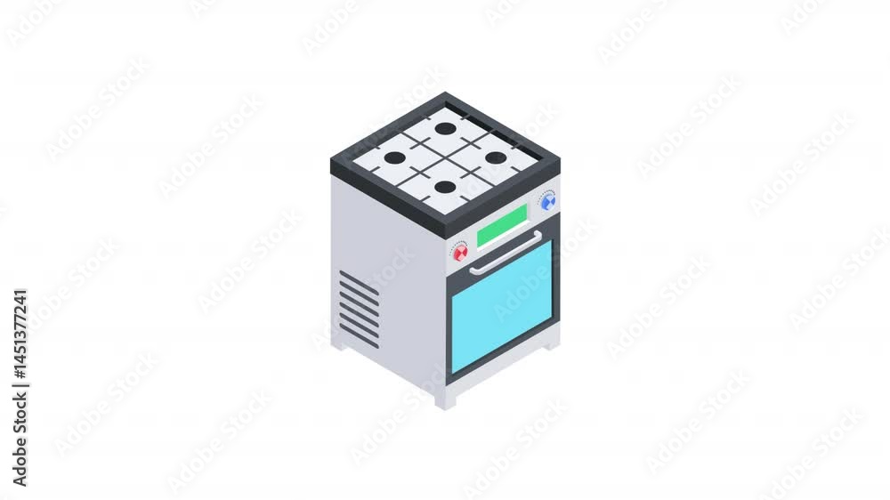Cooking Range Animation Cooking Range Animation