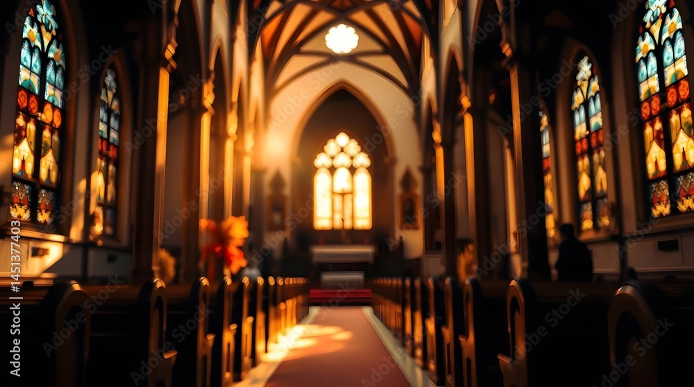Obraz premium interior of the church background