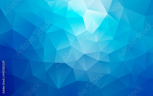 ポリゴン　幾何学模様背景　青
Polygon geometric pattern background blue