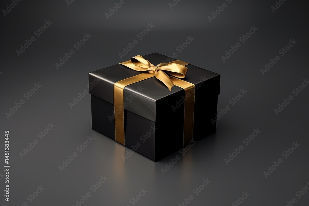 Elegant black background featuring a box with a striking gold border for a chic aesthetic Elegant black background featuring a box with a striking gold border for a chic aesthetic