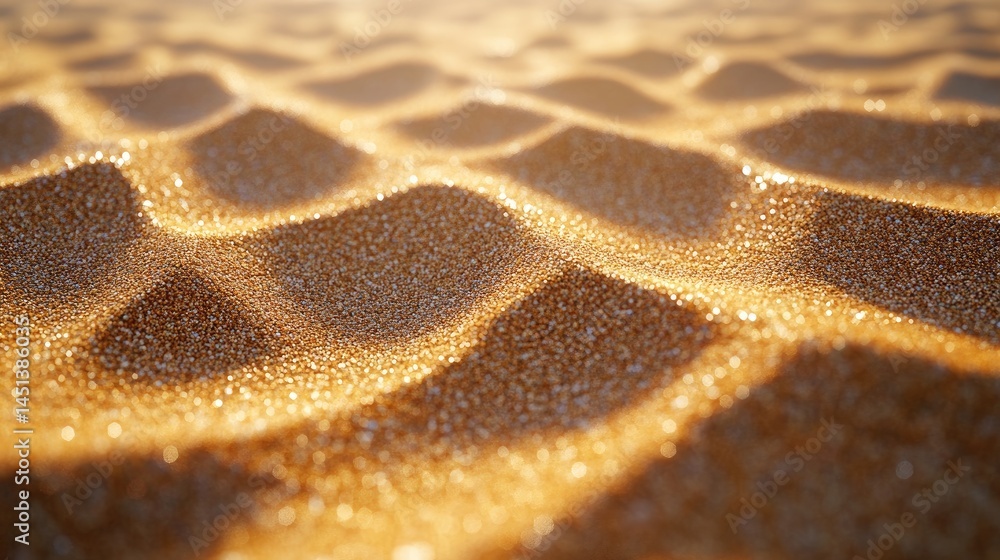 Golden beach sand texture shimmering in sunlight. Golden beach sand texture shimmering in sunlight.