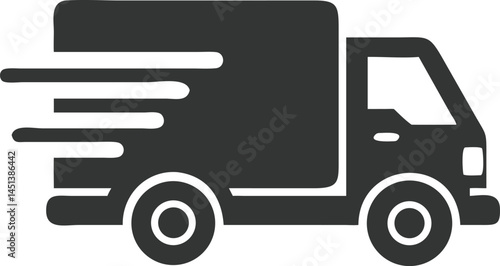 Delivery Truck Speed Icon
