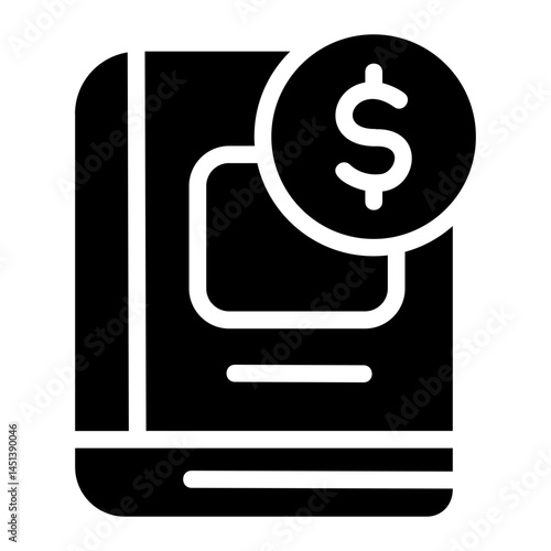 Finance education Solid Icon