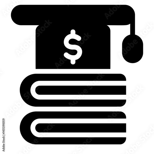 Finance education Solid Icon
