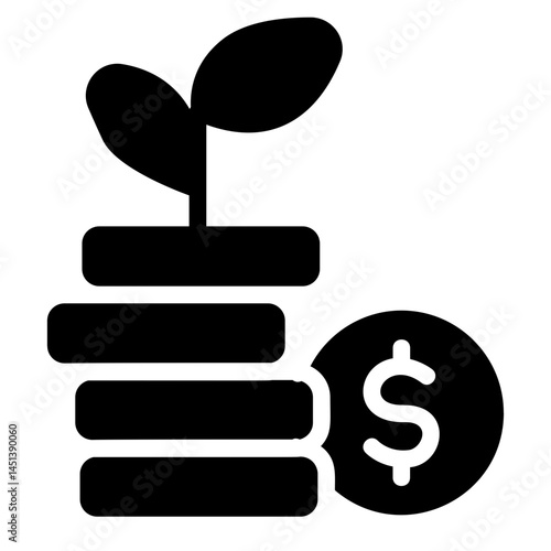 Finance education Solid Icon