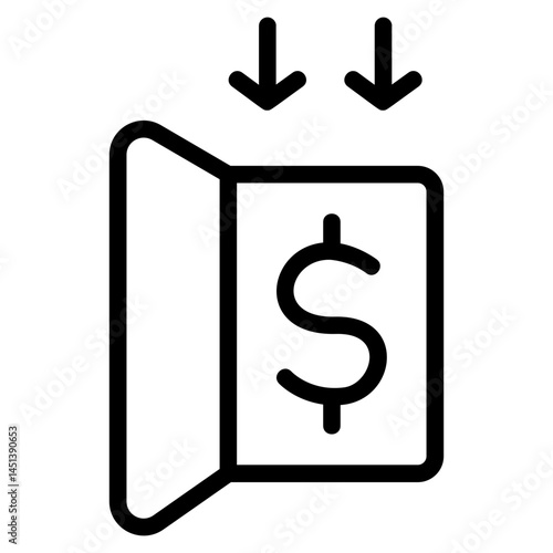 Money come Line Icon