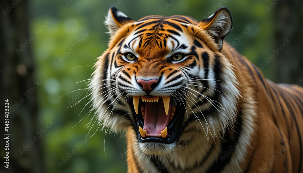 Obraz premium The Majestic Power of the Tiger