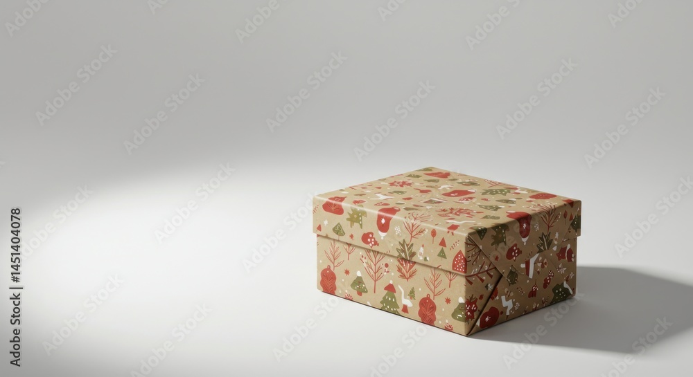Obraz premium Christmas Gift Box - Illustration